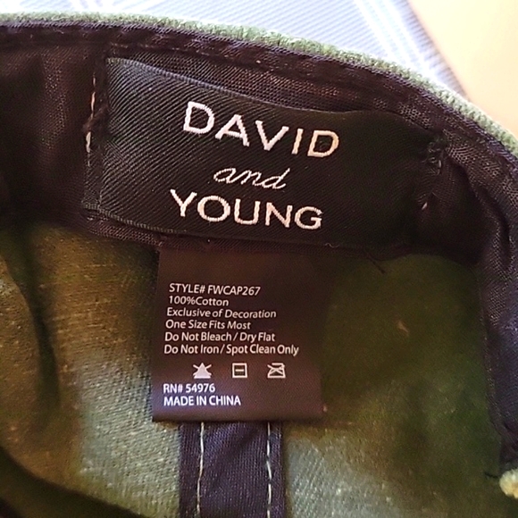 David and Young Green Cool Mom Baseball Hat OSFM - Picture 4 of 5